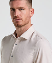 Dobby King Micro Print Shirt (Taupe) 