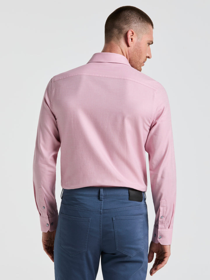 Dobby Micro Diamond Print Shirt (Faded Rose) 