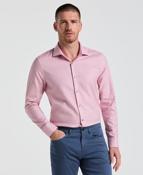 Dobby Micro Diamond Print Shirt (Faded Rose) 