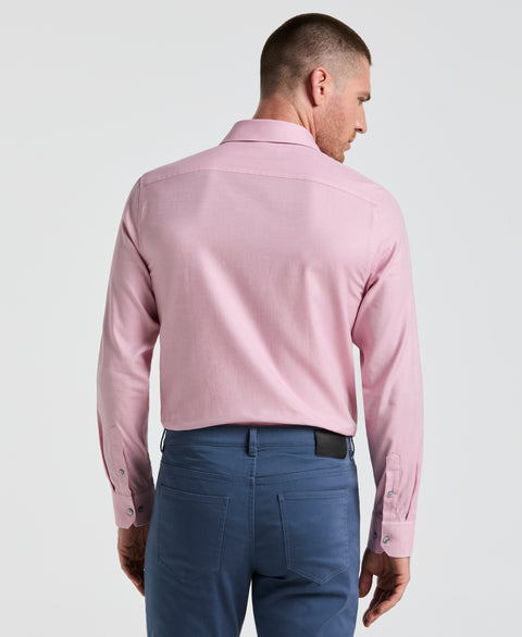 Dobby Micro Diamond Print Shirt (Faded Rose) 