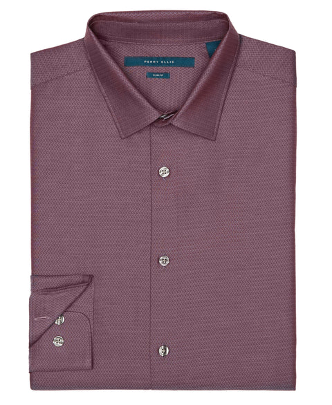 Dobby Solid Resist Spill shirt Country Blue Perry Ellis