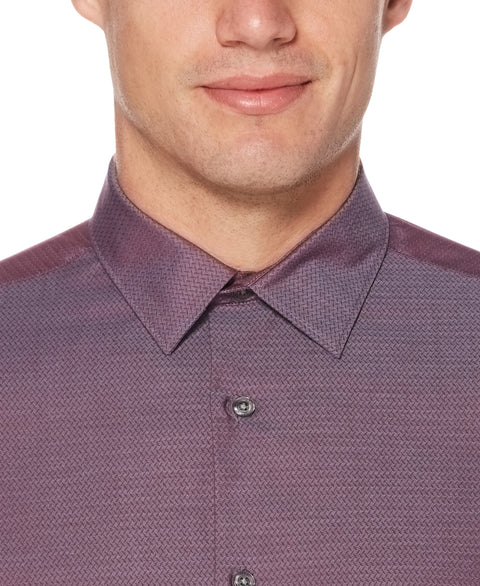 Dobby Solid Resist Spill shirt Country Blue Perry Ellis