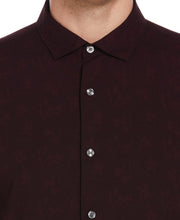 EcoVero™ Floral Print Shirt  (Port) 