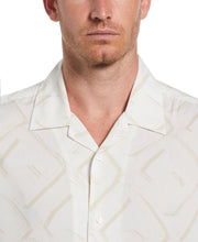 EcoVero™ Soft Abstract Print Shirt (Bright White) 