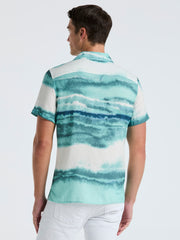 EcoVero™ Wave Print Shirt (Wasabi) 