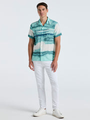 EcoVero™ Wave Print Shirt (Wasabi) 