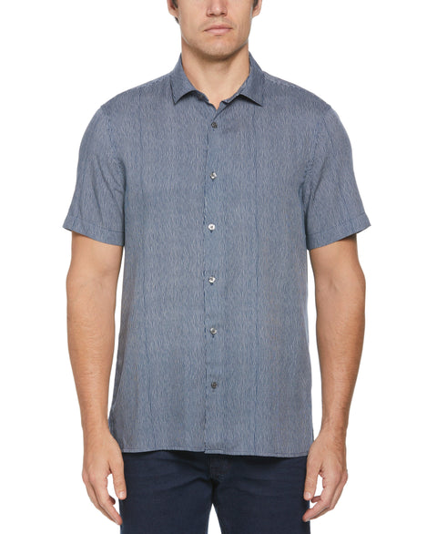 Wavy Line Soft Shirt (Dark Blue) 