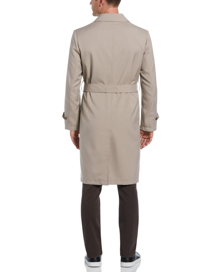 Edris Single Breasted 5 Button Trench Coat (Tan) 
