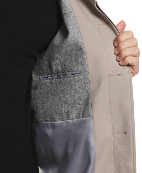 Edris Single Breasted 5 Button Trench Coat (Tan) 