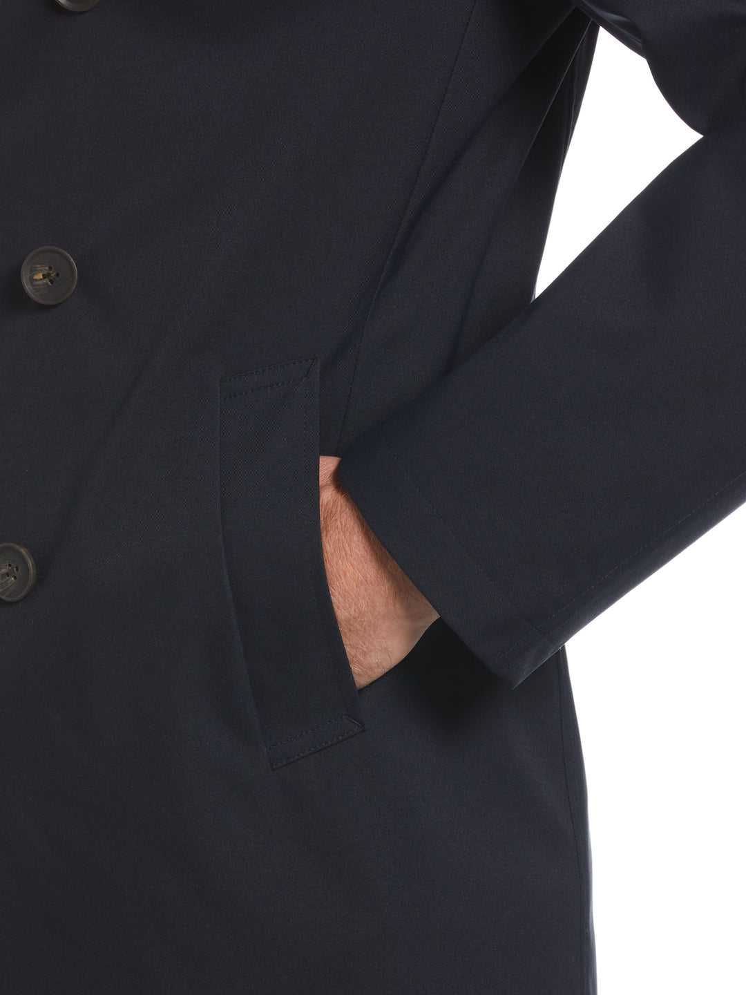 Elias All Weather Nylon Coat (Navy) 