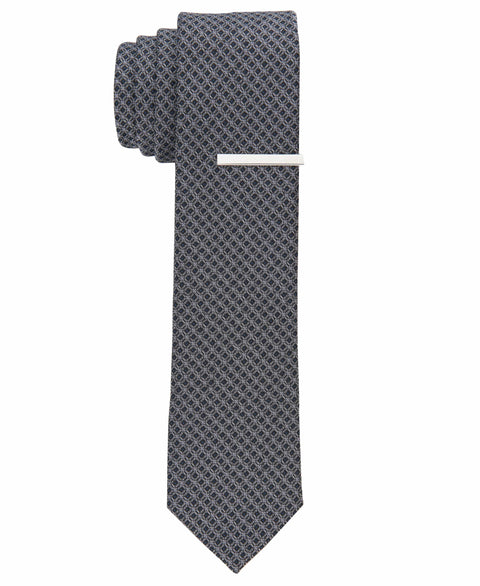 Evin Mini Print Tie (Black) 