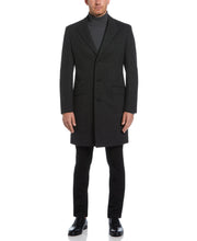 Ezra Single Breasted 3 Button Overcoat (Dark Charcoal) 