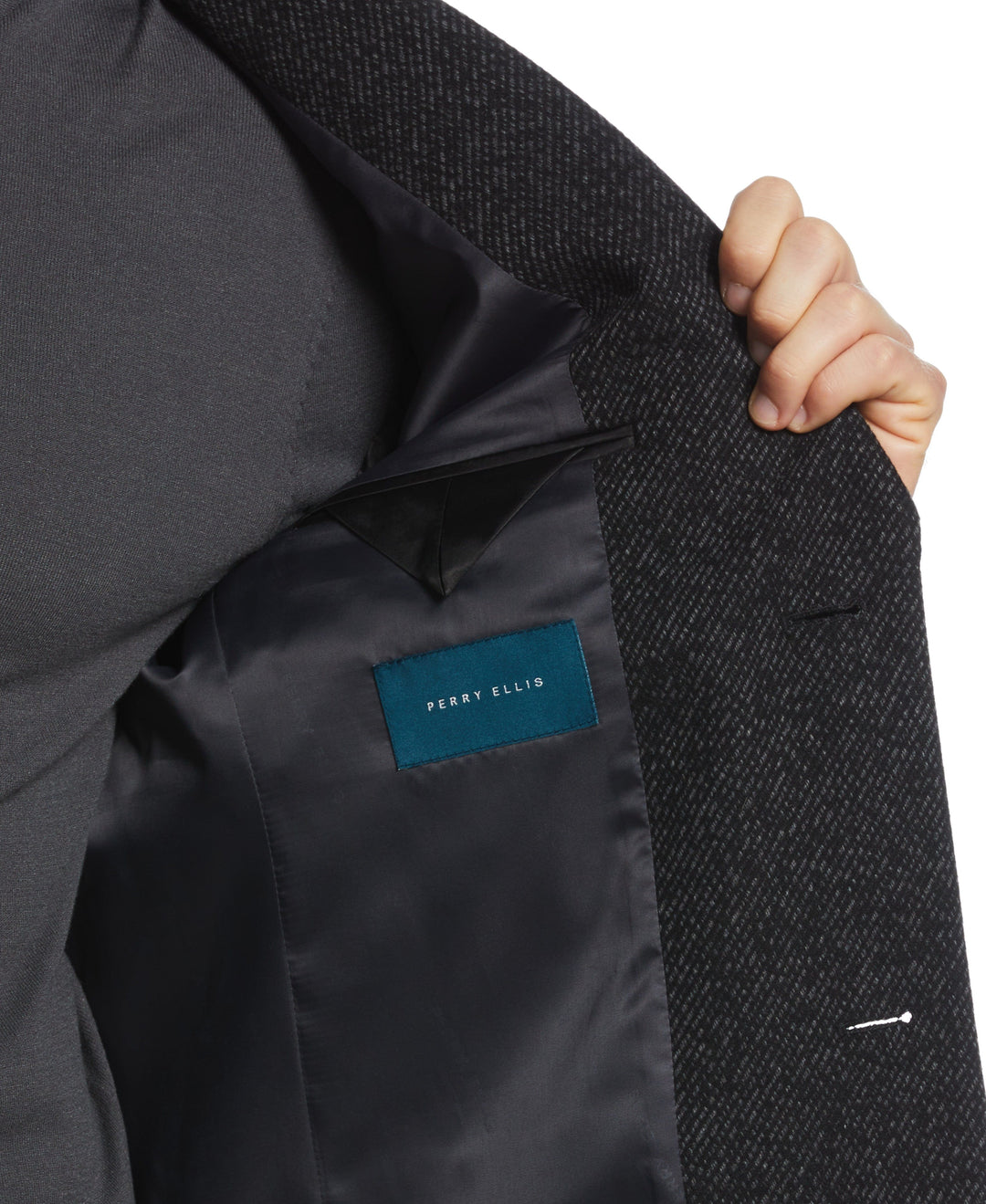 Ezra Single Breasted 3 Button Overcoat (Dark Charcoal) 
