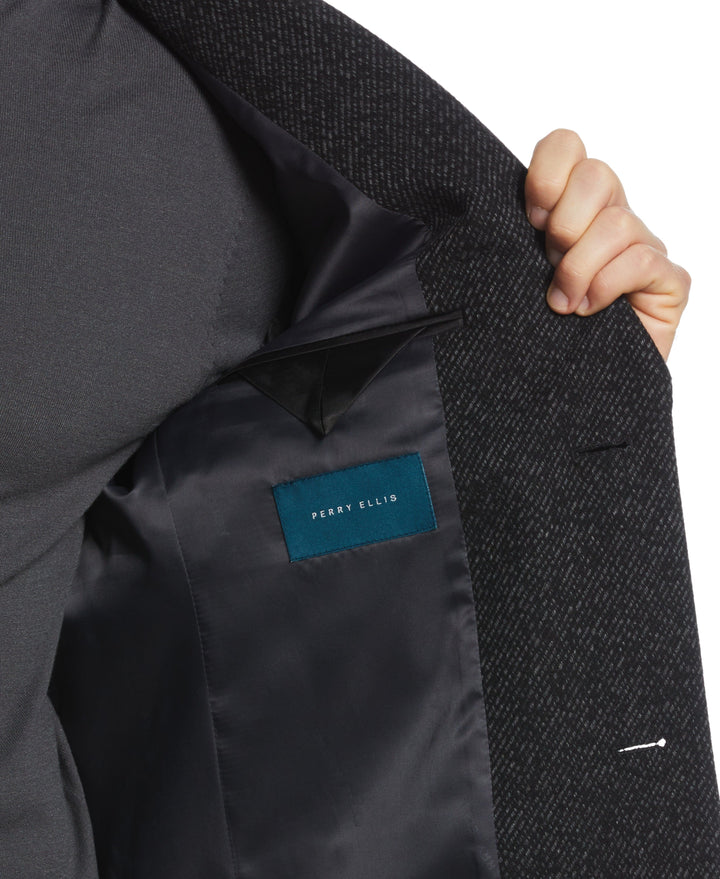 Ezra Single Breasted 3 Button Overcoat (Dark Charcoal) 