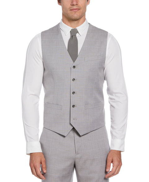 Gray Window Pane Plaid Vest (Felt Grey) 