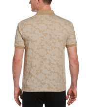 Tech Knit Flower Print Polo (Aluminum) 
