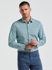 Floral Print Shirt (Wasabi) 