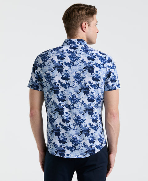 Floral Print Shirt (Blue Depths) 