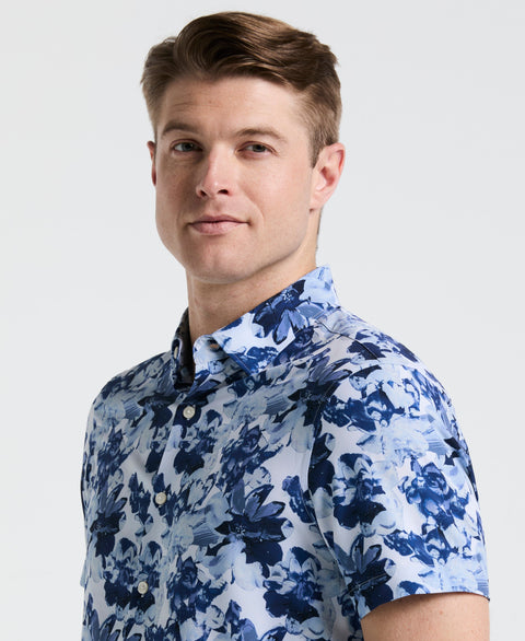 Floral Print Shirt (Blue Depths) 