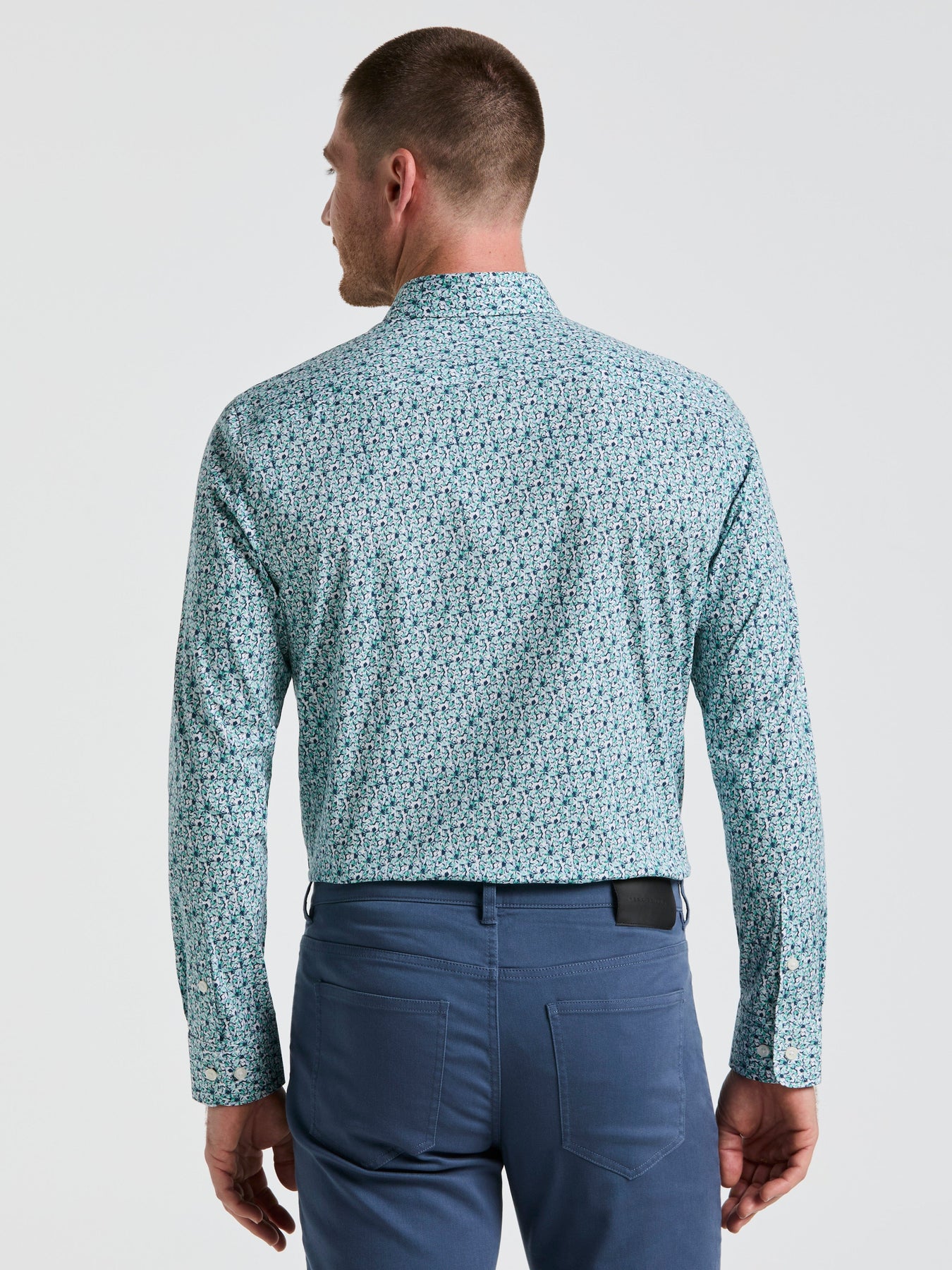 glendon mini dress green Perry Ellis Outlet Men's Floral Print Shirt in Wasabi-RT/green, Size Small, Cotton/Elastane, Regular Long Sleeves