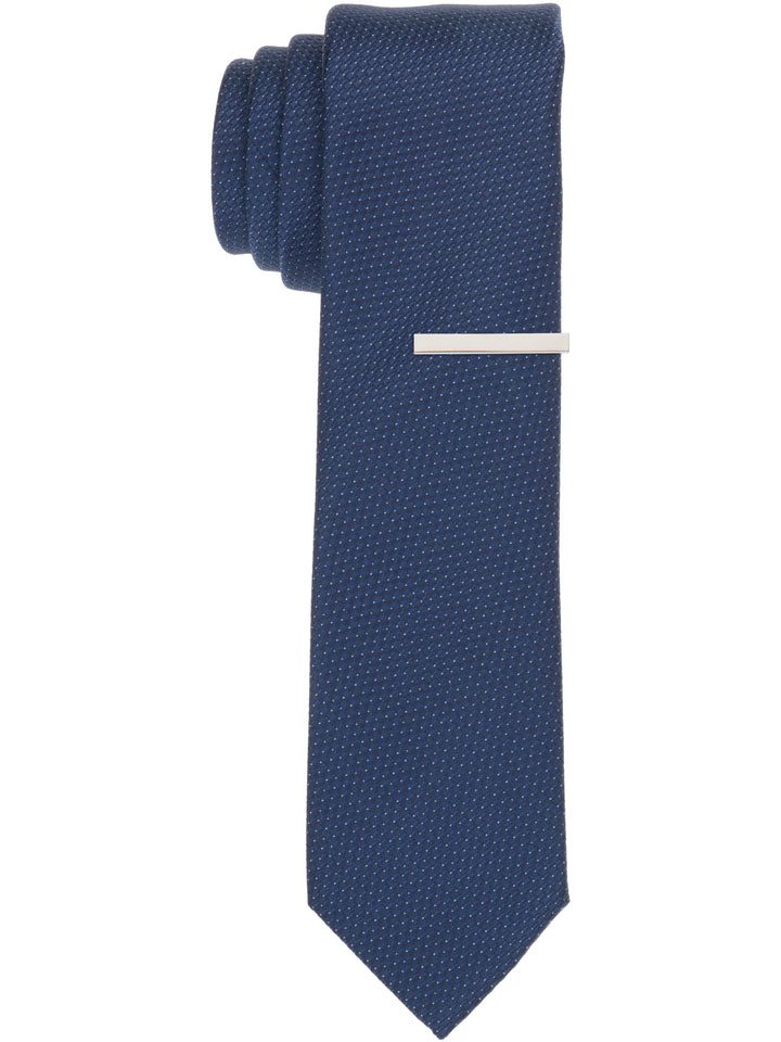 Garratte Micro Slim Tie (Navy) 