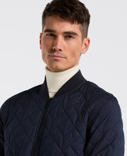 Geo Quilted Jacket (Dark Sapphire) 