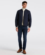 Geo Quilted Jacket (Dark Sapphire) 