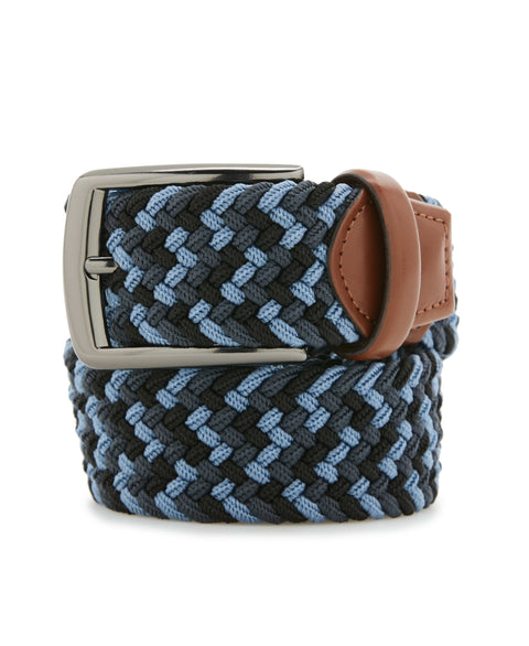 Happy Blue and White Stretch Belt (Mbl) 