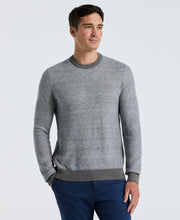 Herringbone Crew Neck Sweater (Quiet Gray) 