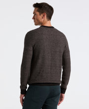 Herringbone Crew Neck Sweater (Black) 