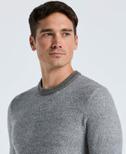 Herringbone Crew Neck Sweater (Quiet Gray) 