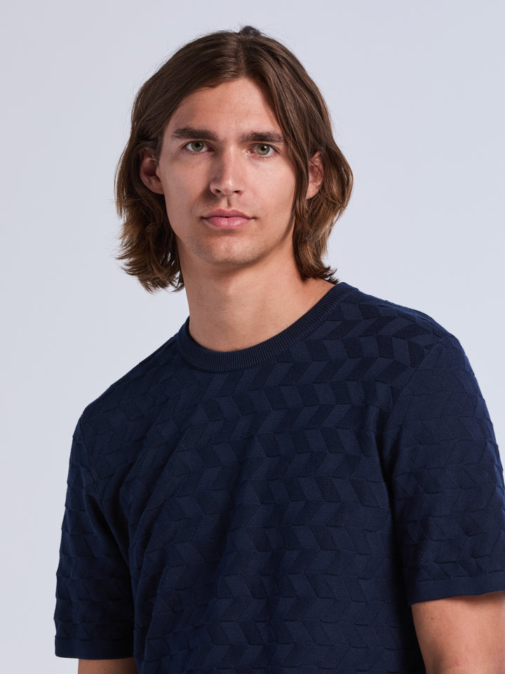 Herringbone Crew Sweater Tee