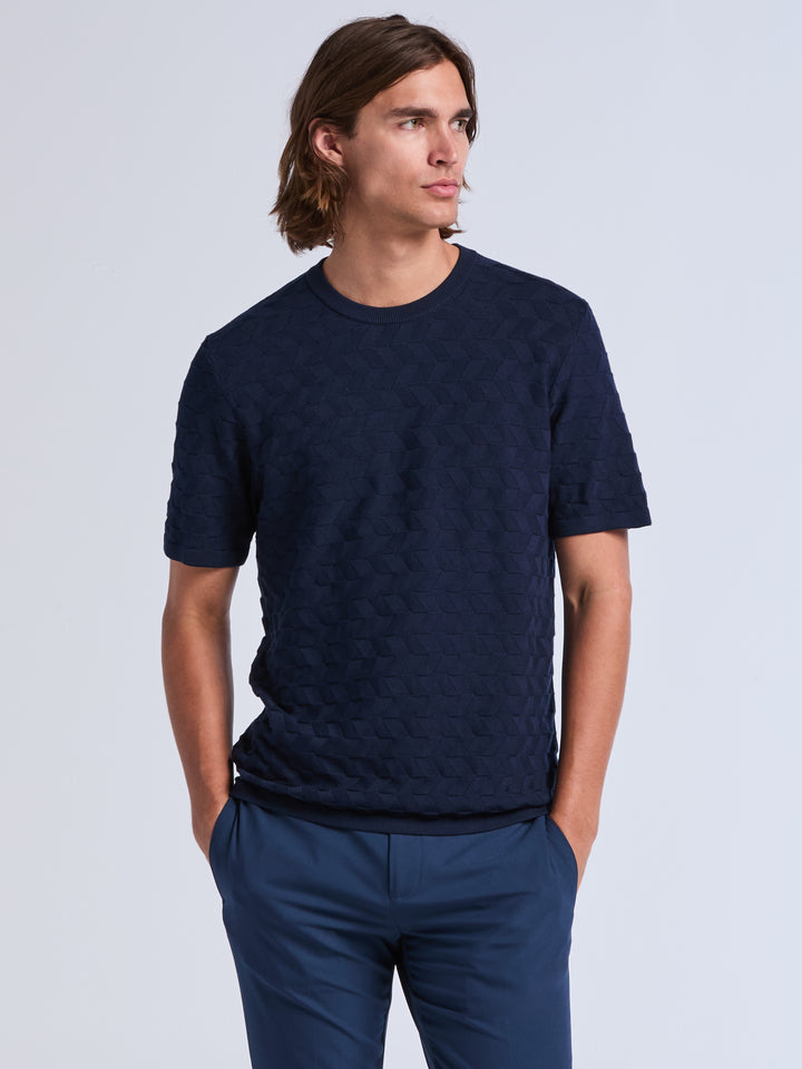 Herringbone Crew Sweater Tee