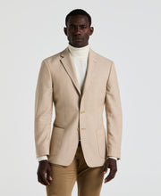 Herringbone Pattern Sports Coat (Beige) 