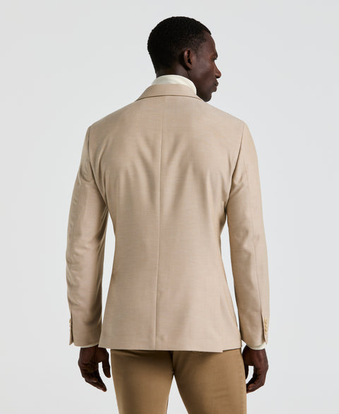 Herringbone Pattern Sports Coat (Beige) 