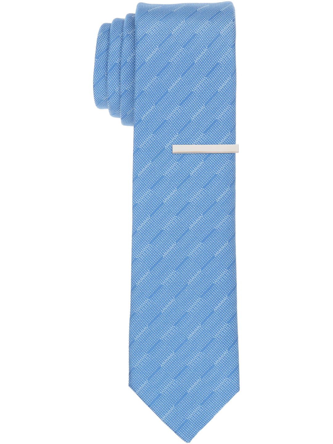 Holtan Solid Slim Tie (Blue) 