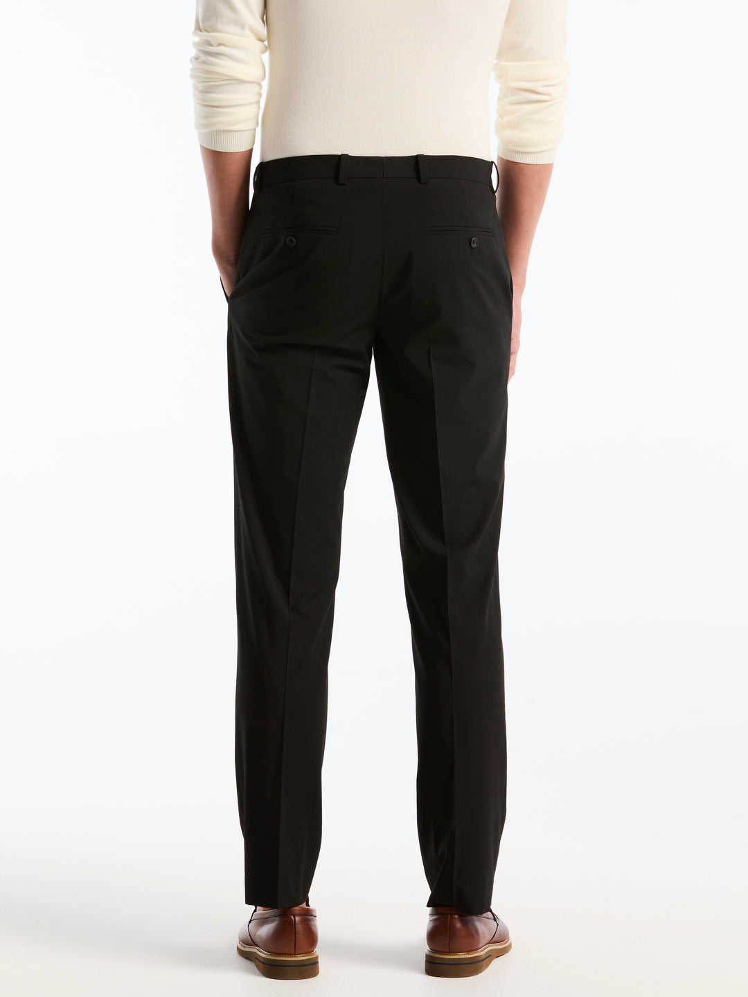 Houndstooth Slim Fit Suit Pants (Charcoal) 