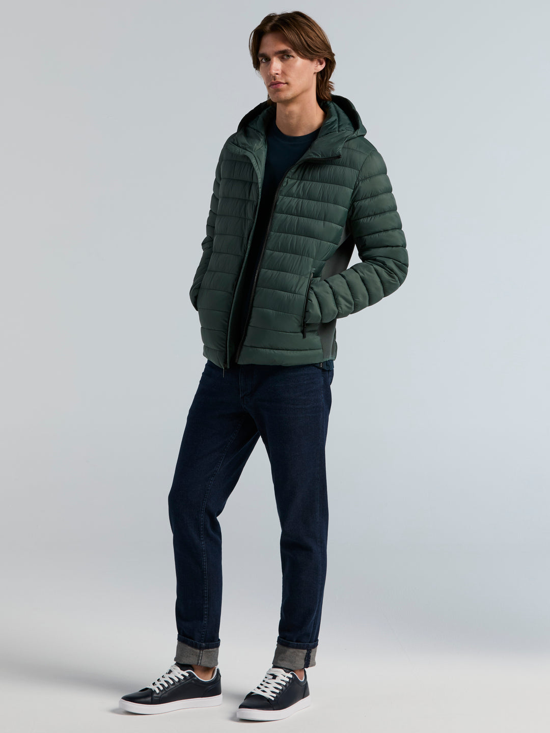 Hybrid Lightweight Puffer Jacket (Urban Chic) 