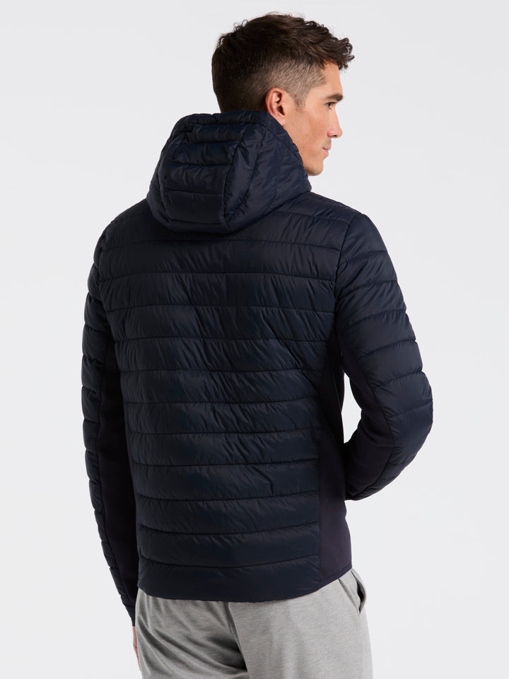 Hybrid Lightweight Puffer Jacket (Dark Sapphire) 