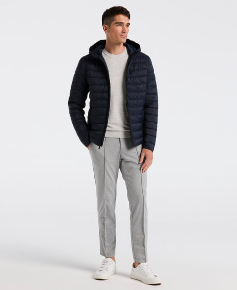 Hybrid Lightweight Puffer Jacket (Dark Sapphire) 
