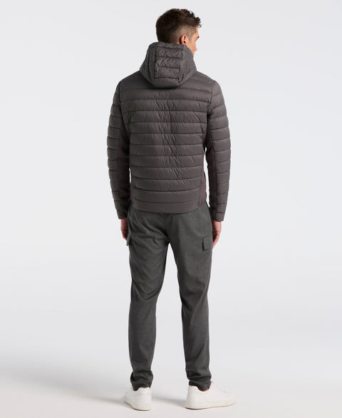 Hybrid Lightweight Puffer Jacket (Granite Gray) 