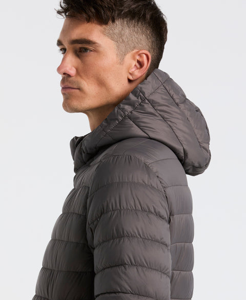 Hybrid Lightweight Puffer Jacket (Granite Gray) 