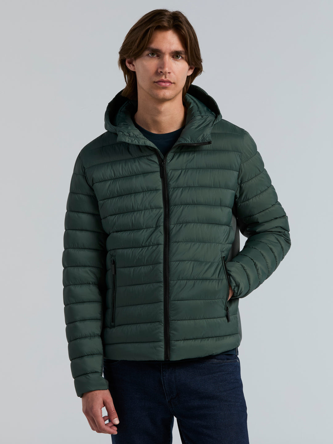 Hybrid Lightweight Puffer Jacket (Urban Chic) 