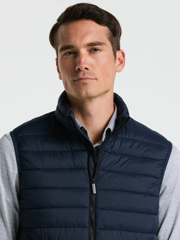 Hybrid Lightweight Puffer Vest (Dark Sapphire) 