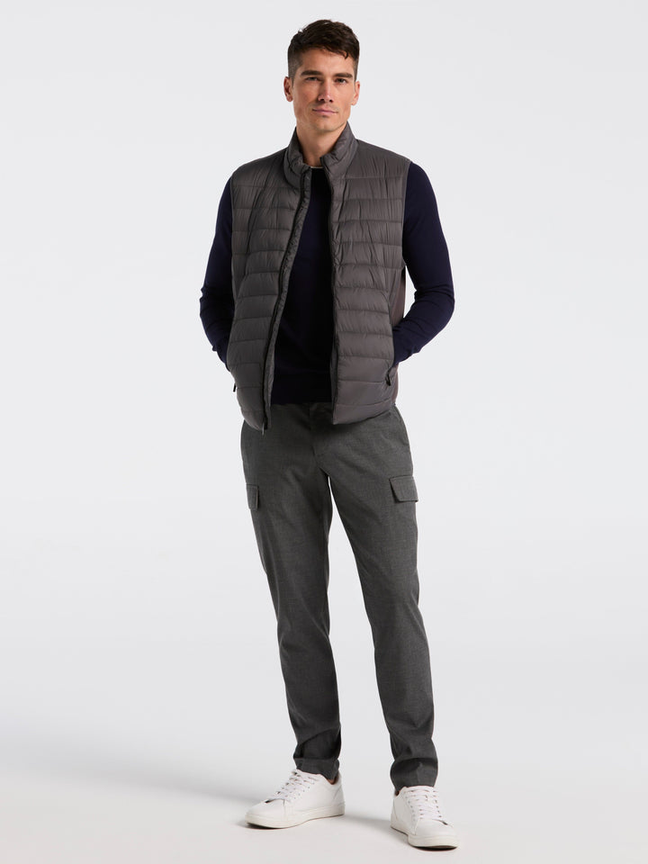 Hybrid Lightweight Puffer Vest (Granite Gray) 