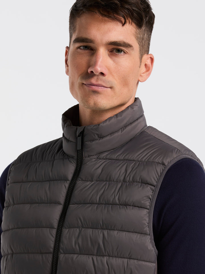 Hybrid Lightweight Puffer Vest (Granite Gray) 