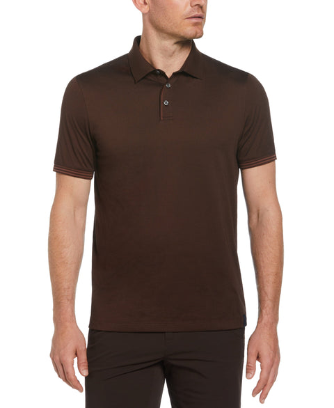 Men s Regular Fit Jersey Polo Perry Ellis