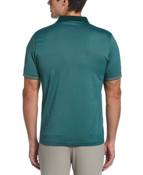 Jersey Polo (Green-Blue Slate) 