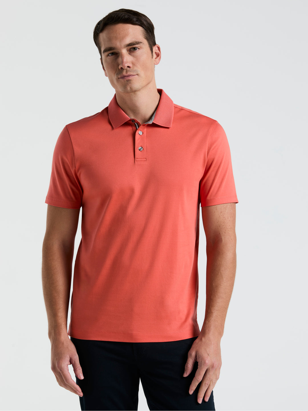 Interlock Polo Shirt (Burnt Sienna) 