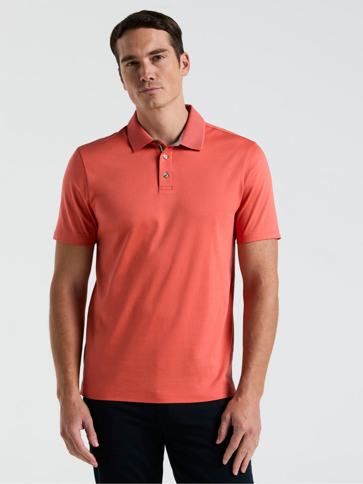 Interlock Polo Shirt (Burnt Sienna) 